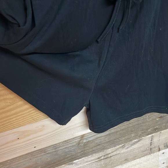 Anrabess size XXL Black Short Sleeve Romper with Pockets and Draw String Waist - Picture 5 of 10